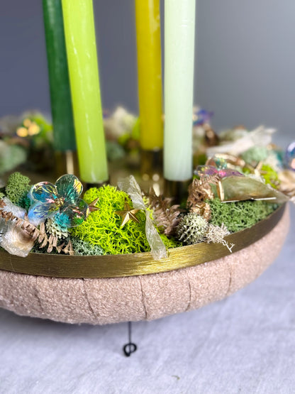 Adventskranz Grünfunkeln