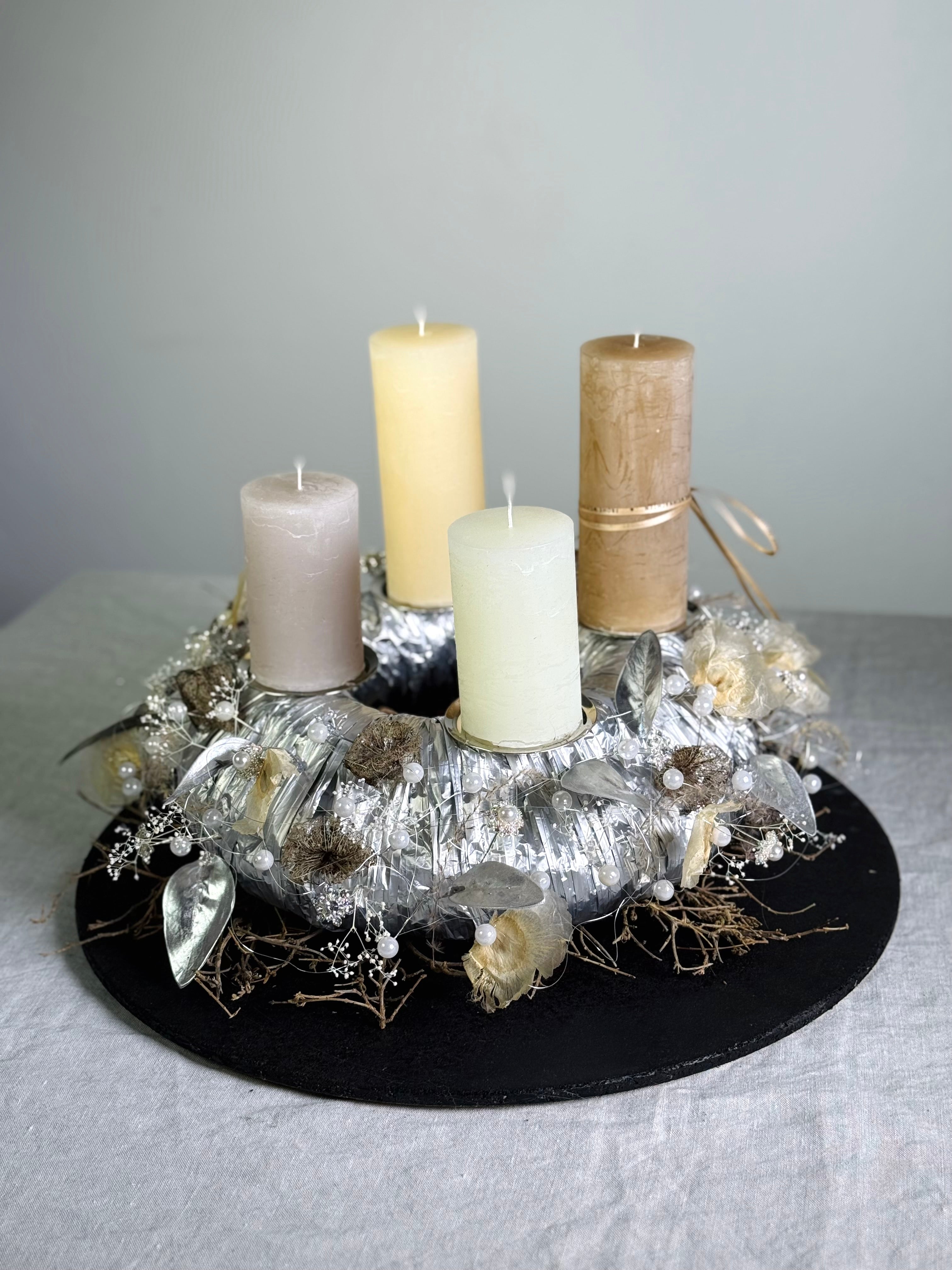 Adventskranz Schneegedicht