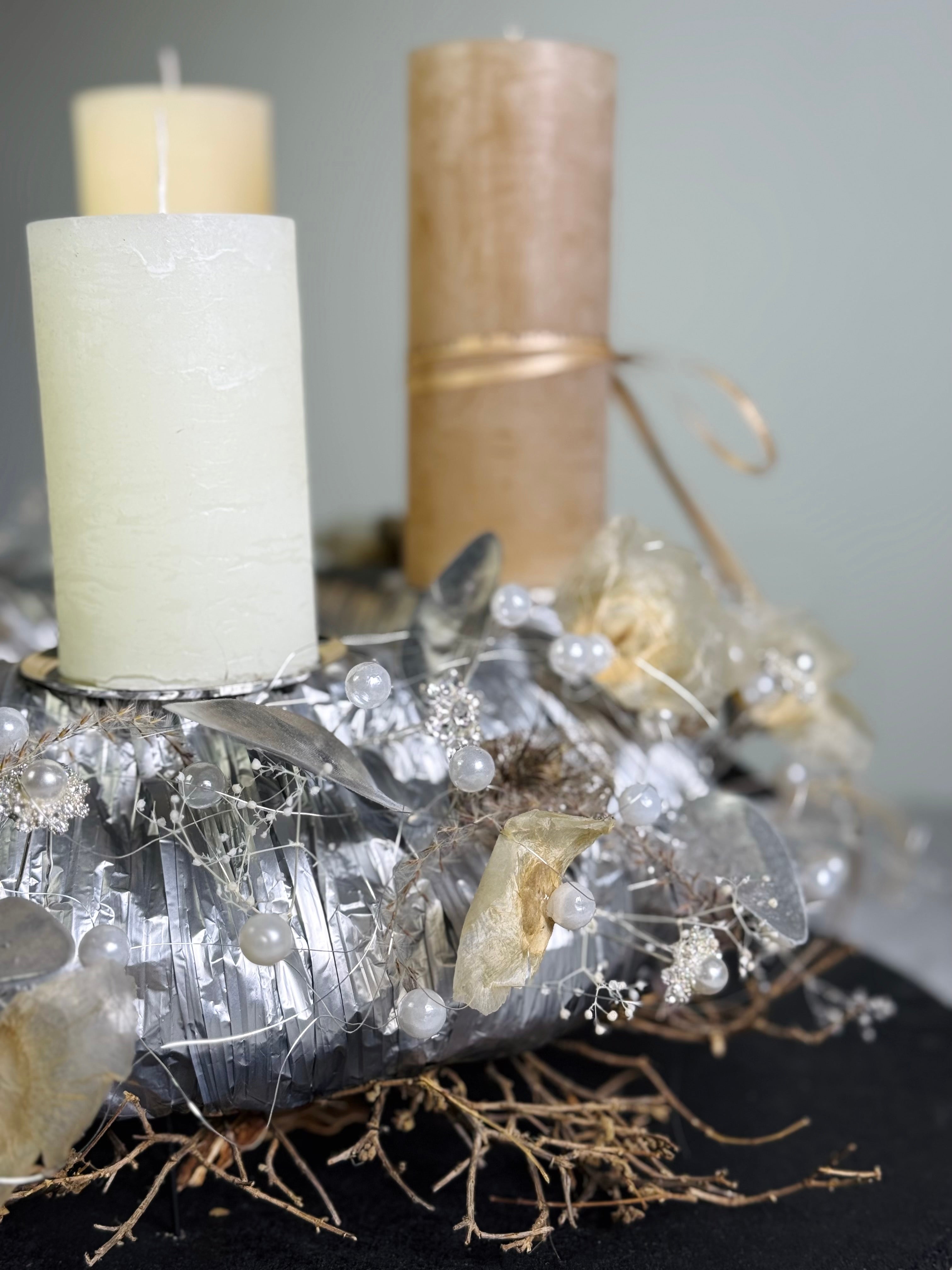 Adventskranz Schneegedicht