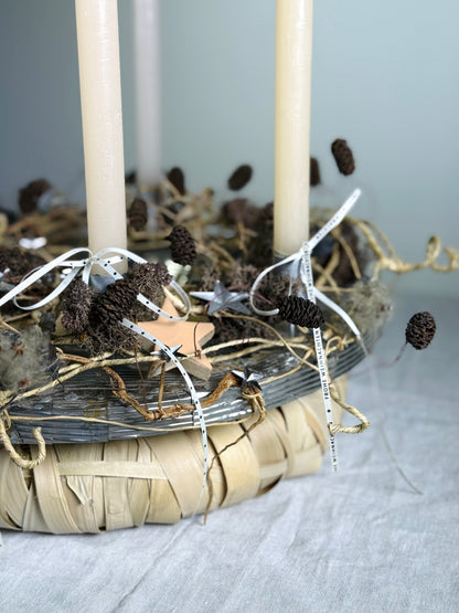 Adventskranz Morgentau