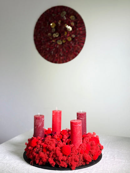 Adventskranz Moosfeuer