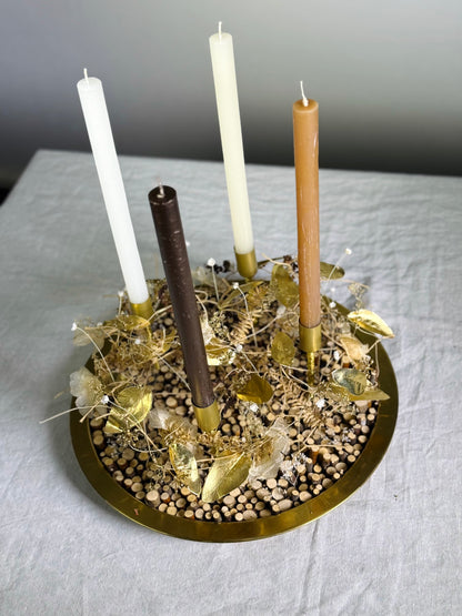 Adventskranz Blattgold