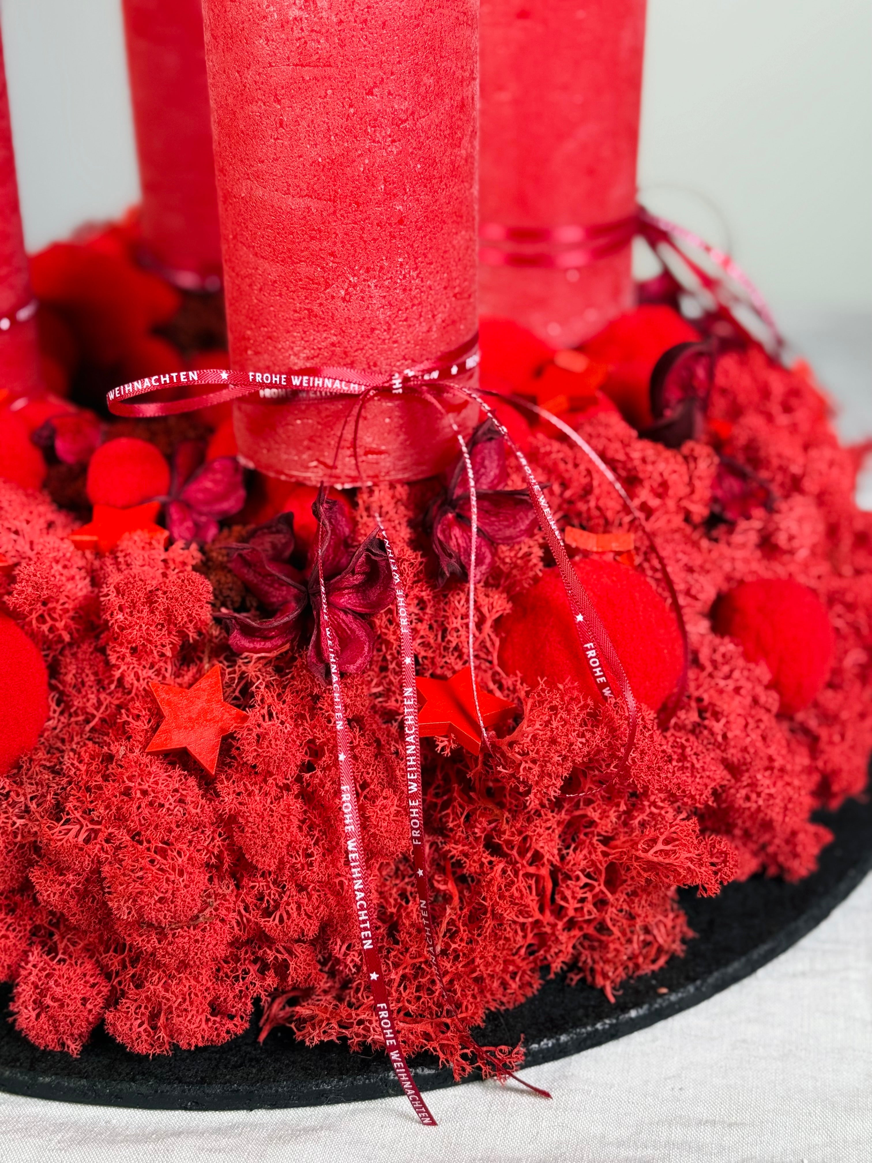 Adventskranz Herzwärmer