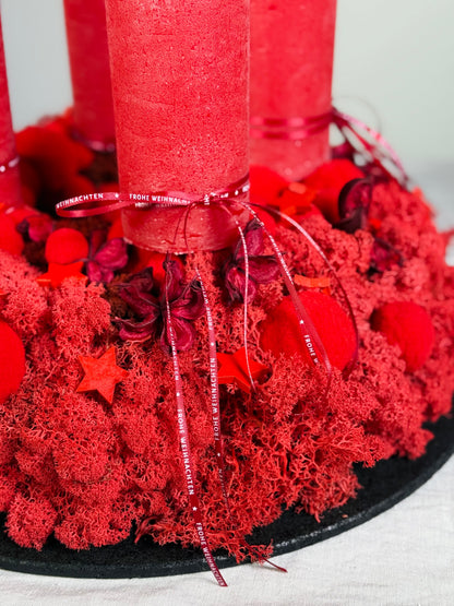 Adventskranz Herzwärmer