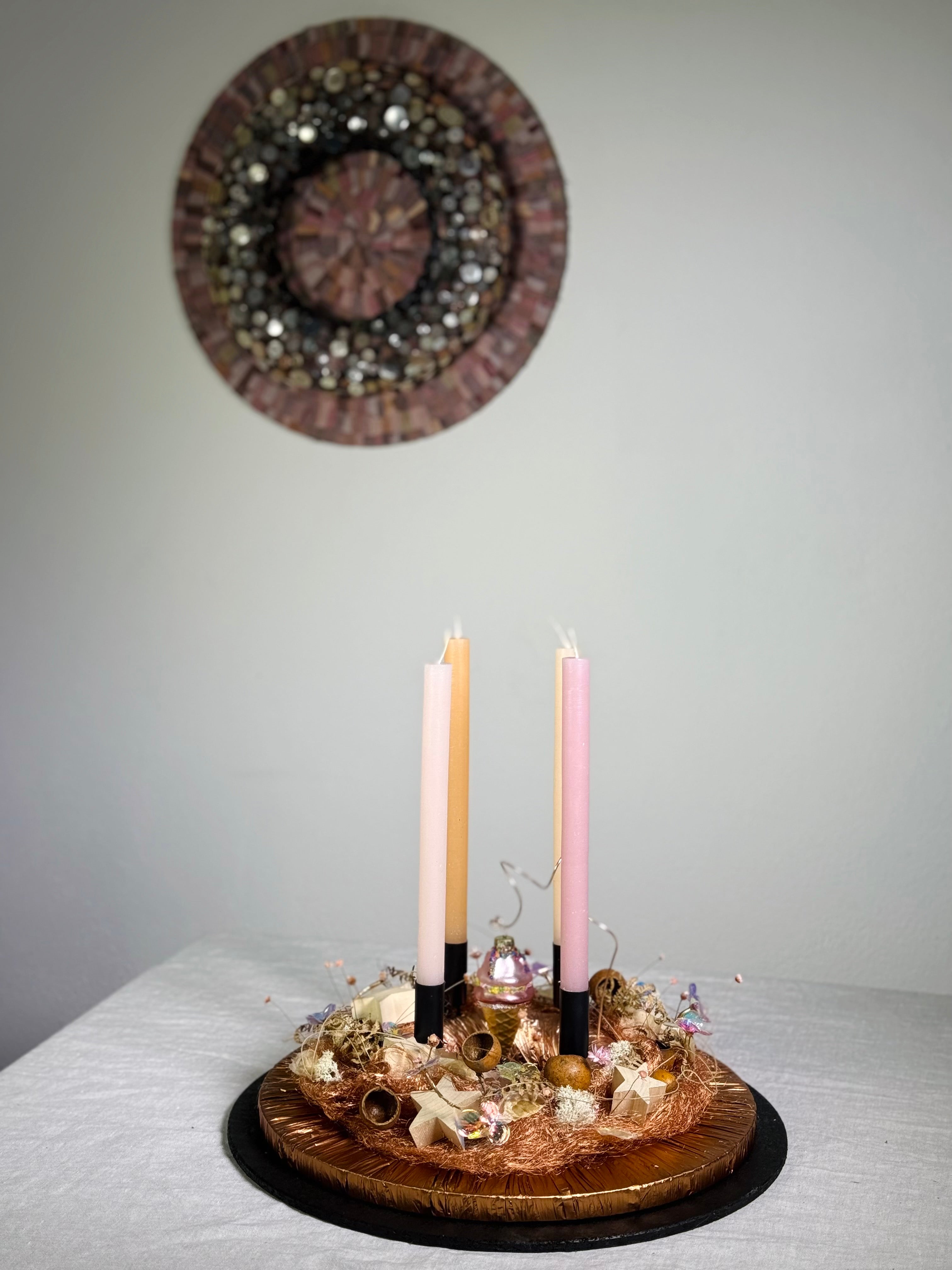 Adventskranz Streusel