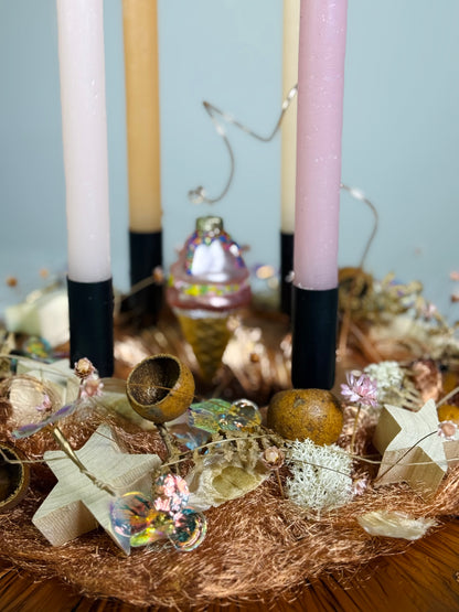 Adventskranz Streusel