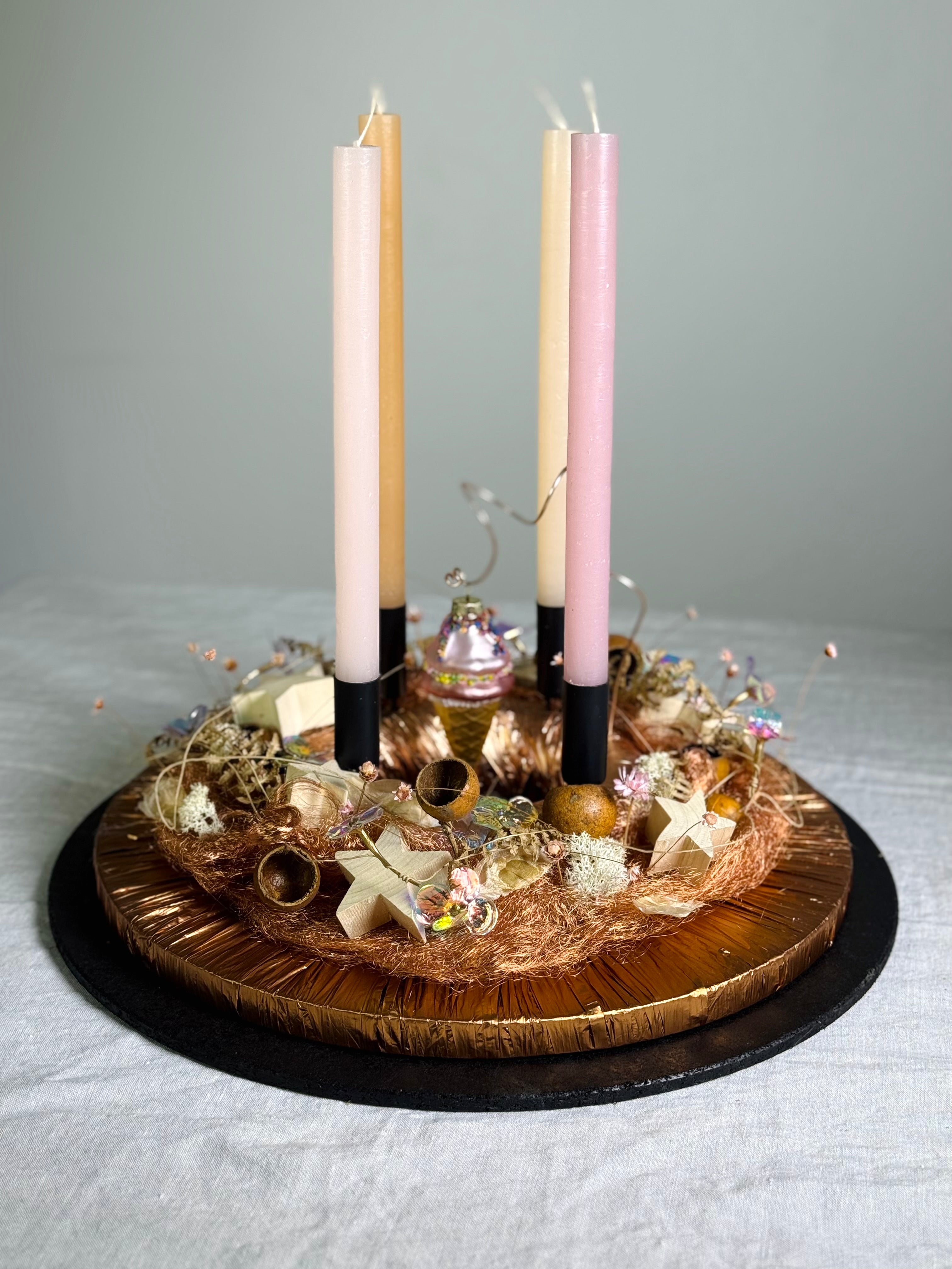 Adventskranz Streusel